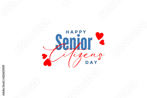 national senior citizens day background template Holiday concept