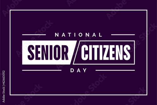 national senior citizens day background template Holiday concept