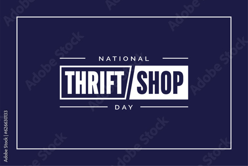 National Thrift Shop Day, background template Holiday concept