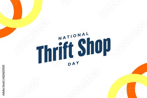 National Thrift Shop Day, background template Holiday concept