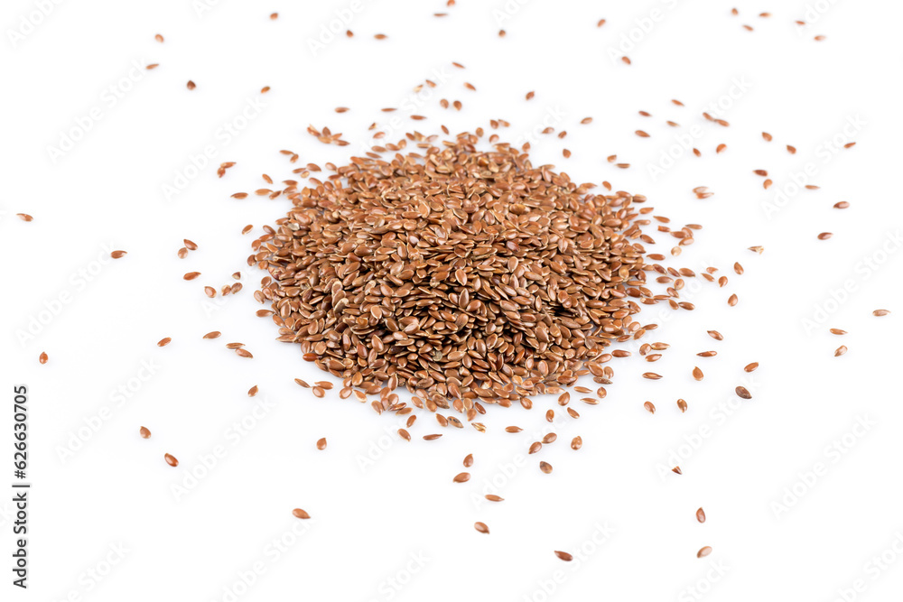 flax seeds isolated on white flax seeds isolated on white
