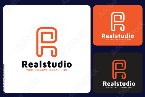 R Letter Logo Design Template