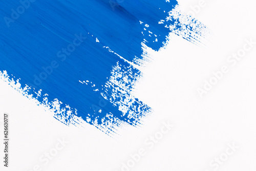 stroke blue paint brush