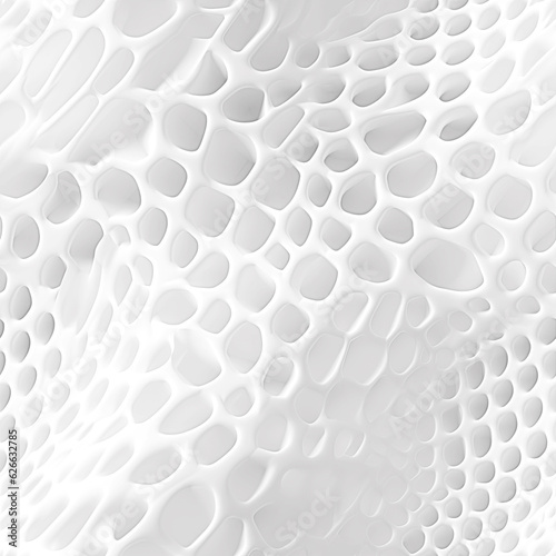 Fototapeta Naklejka Na Ścianę i Meble -  Abstract 3d white background, organic shapes seamless pattern texture.