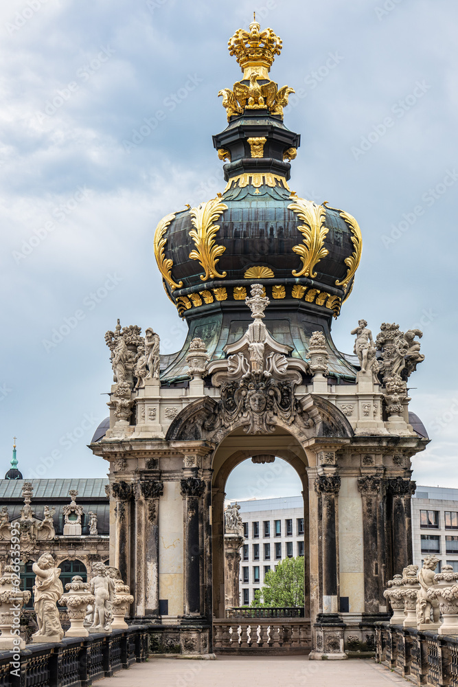 Famous Zwinger palace, Dresdner Zwinger Art Gallery of Dresden, Saxrony, Germany.