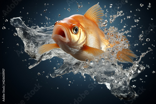 fish trying to get to freedom