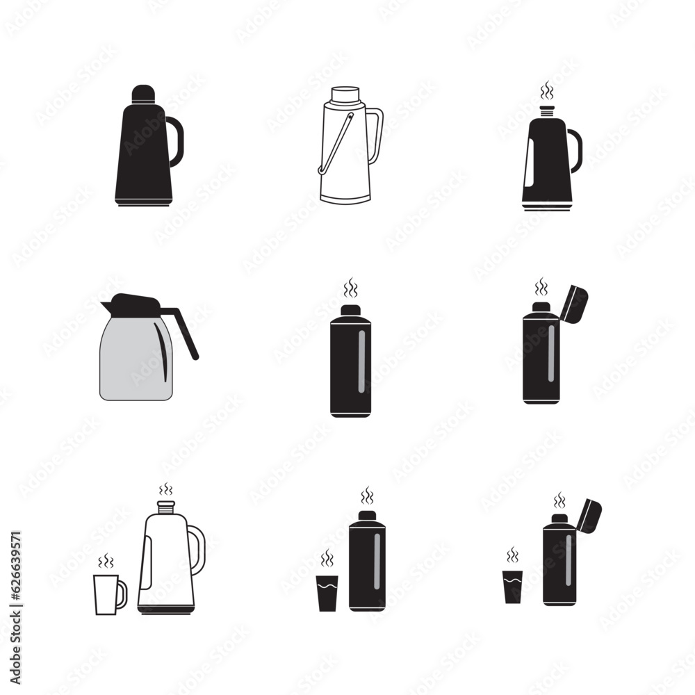 thermos icon logo vector design template thermos icon logo vector design template