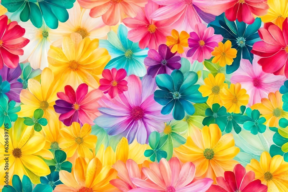 colorful flowers background colorful flowers background
