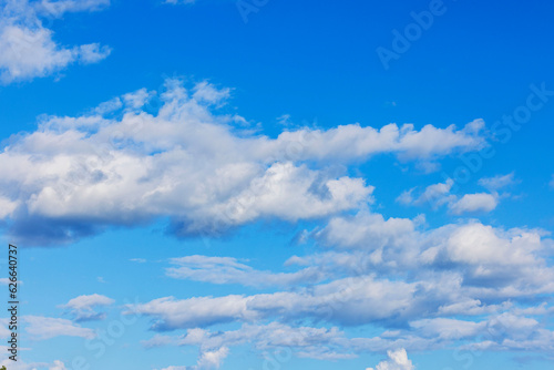 Beautiful view of blue sky with white clouds.
