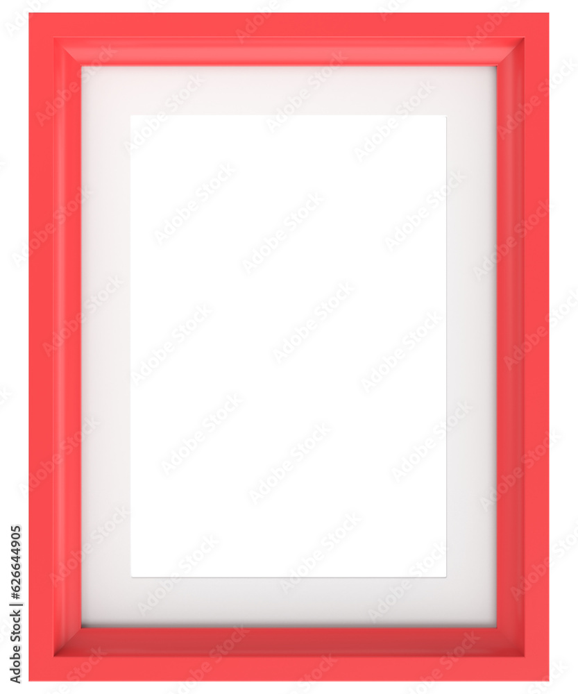 Picture frame. Portrait frame. 3D illustration. Picture frame. Portrait frame. 3D illustration.