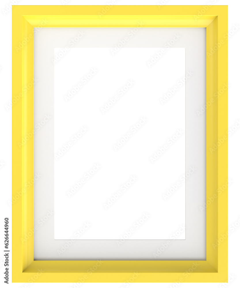 Obraz premium Picture frame. Portrait frame. 3D illustration.