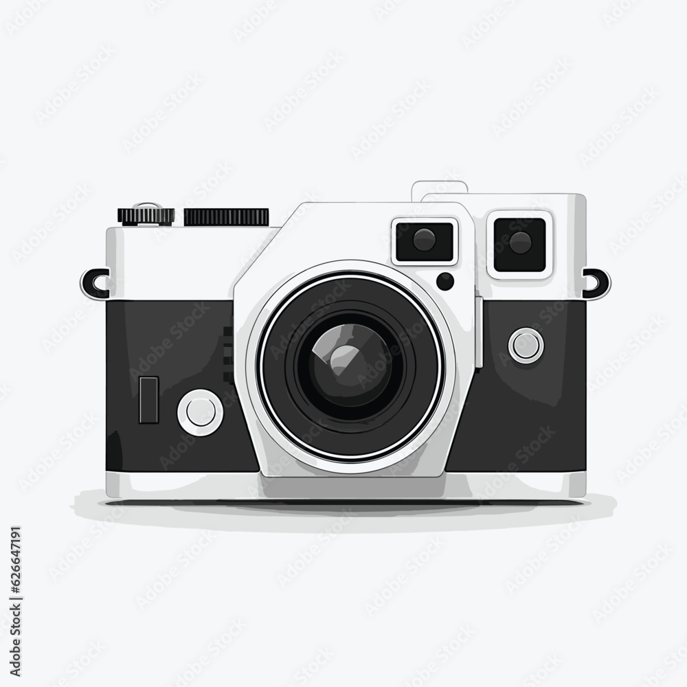 photocamera vector flat minimalistic isolated illustration