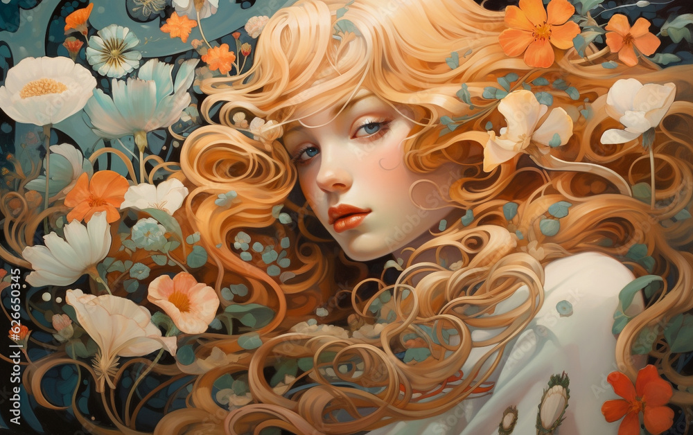 Awake inside your dream. Girl's fantasy world creation. Awake inside your dream. Girl's fantasy world creation.