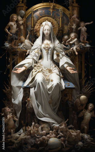 Our Lady of Charity magical sculptures