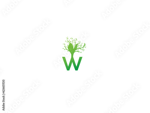 Letter  Design Logo with Creative Tree Branch. Letter Tree Icon Logo. Tree letter  Royalty Free Vector Image.
