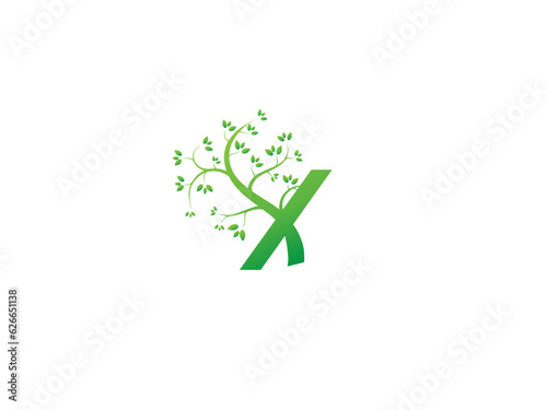 Letter  Design Logo with Creative Tree Branch. Letter Tree Icon Logo. Tree letter  Royalty Free Vector Image.