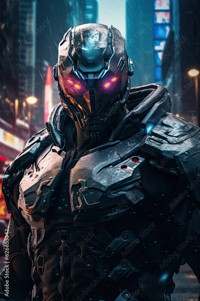 Illustration of a game character - AI generated image. Illustration of a game character - AI generated image.