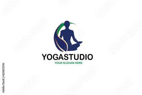 Fototapeta Naklejka Na Ścianę i Meble -  yoga logo 2