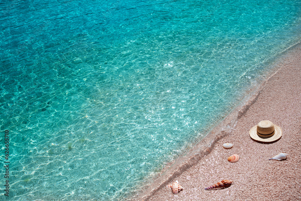 Obraz premium Adriatic sea coast with blue water in Montenegro