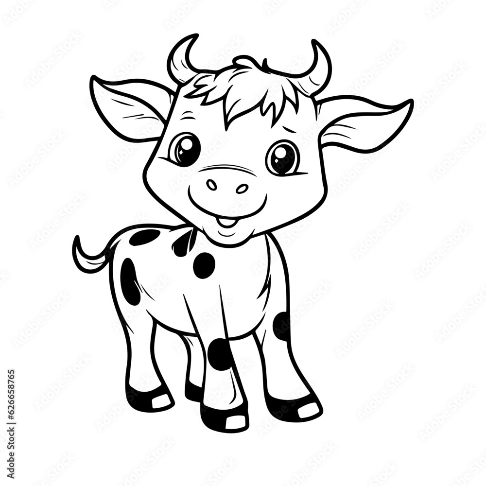 calf outline illustration calf outline illustration