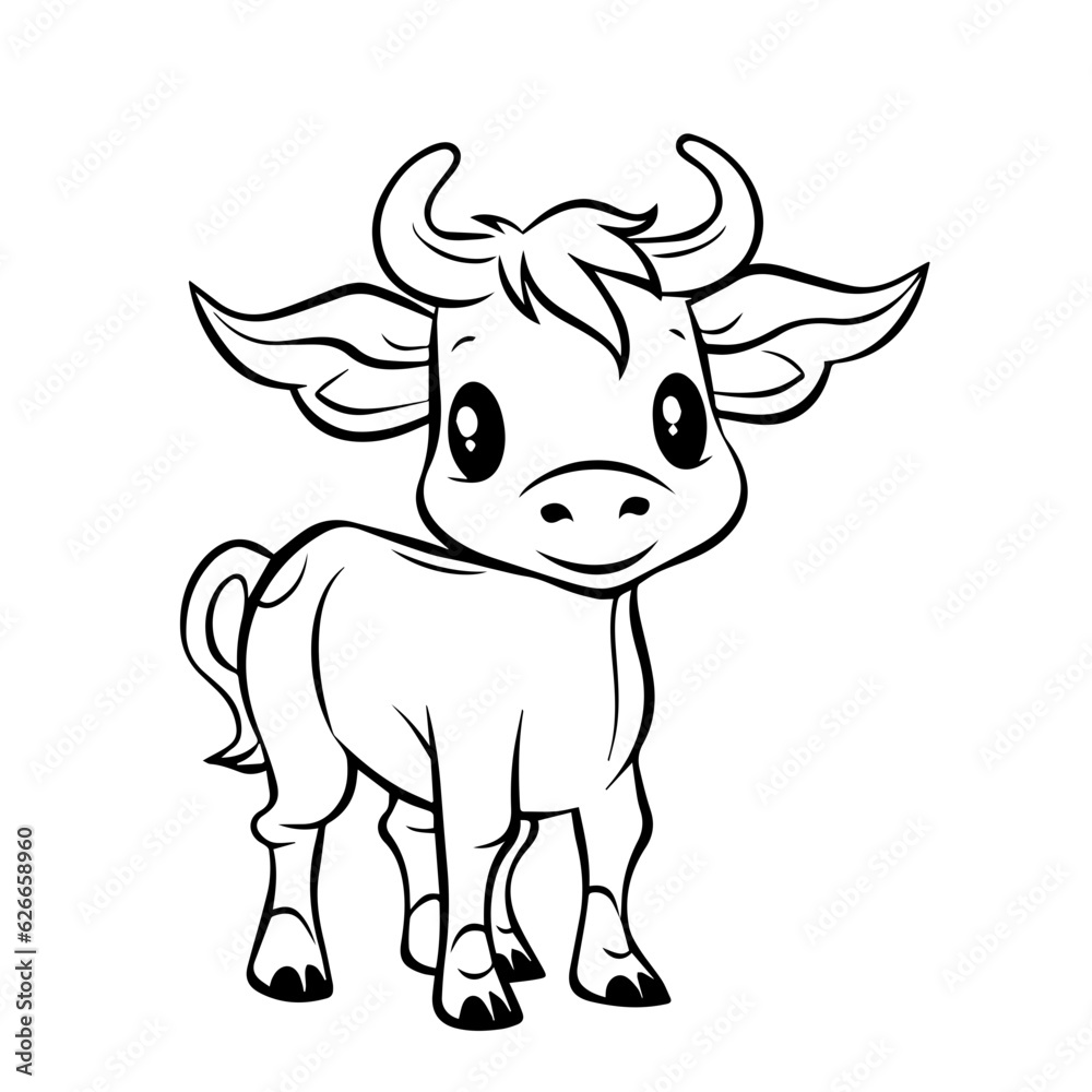 calf outline illustration calf outline illustration