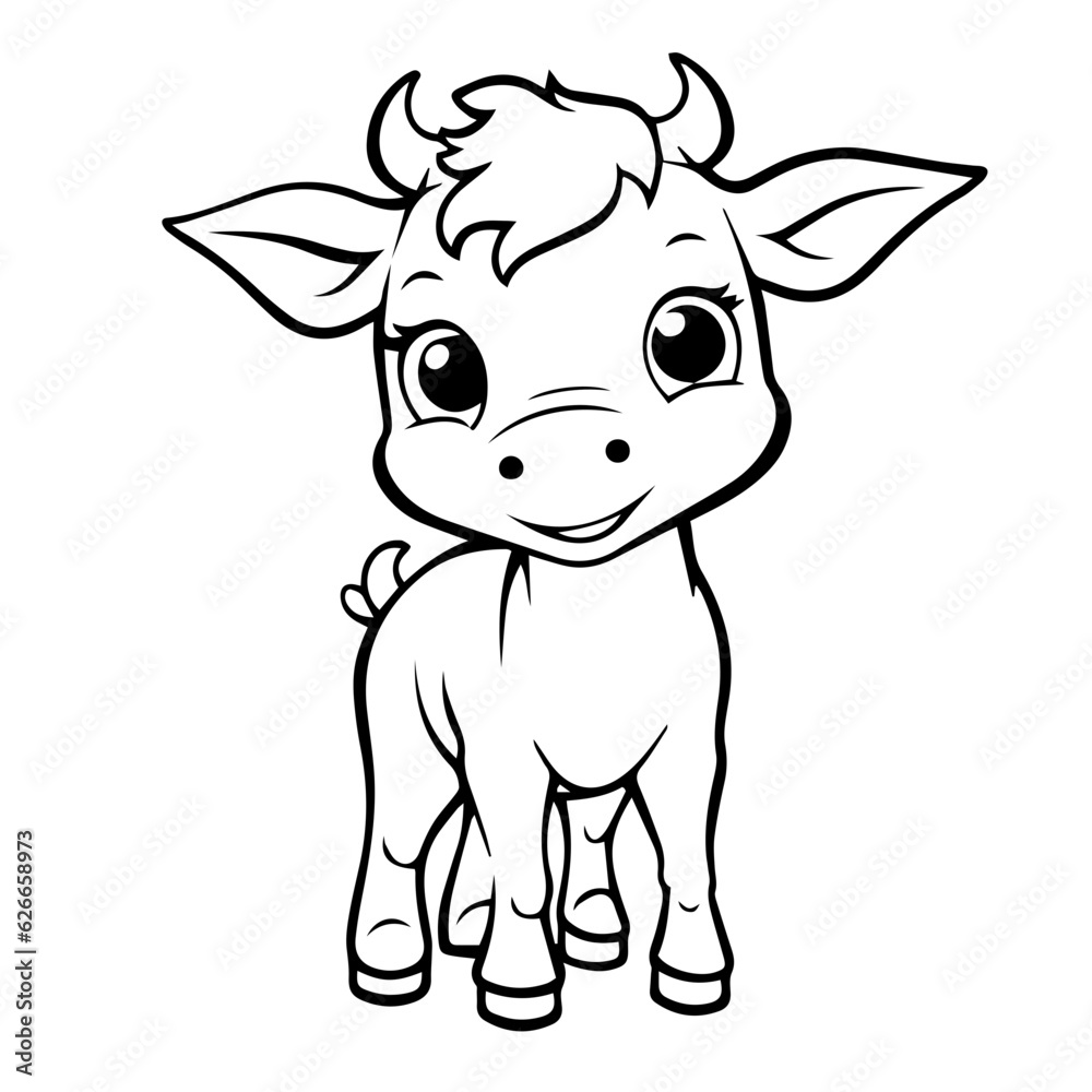 calf outline illustration calf outline illustration