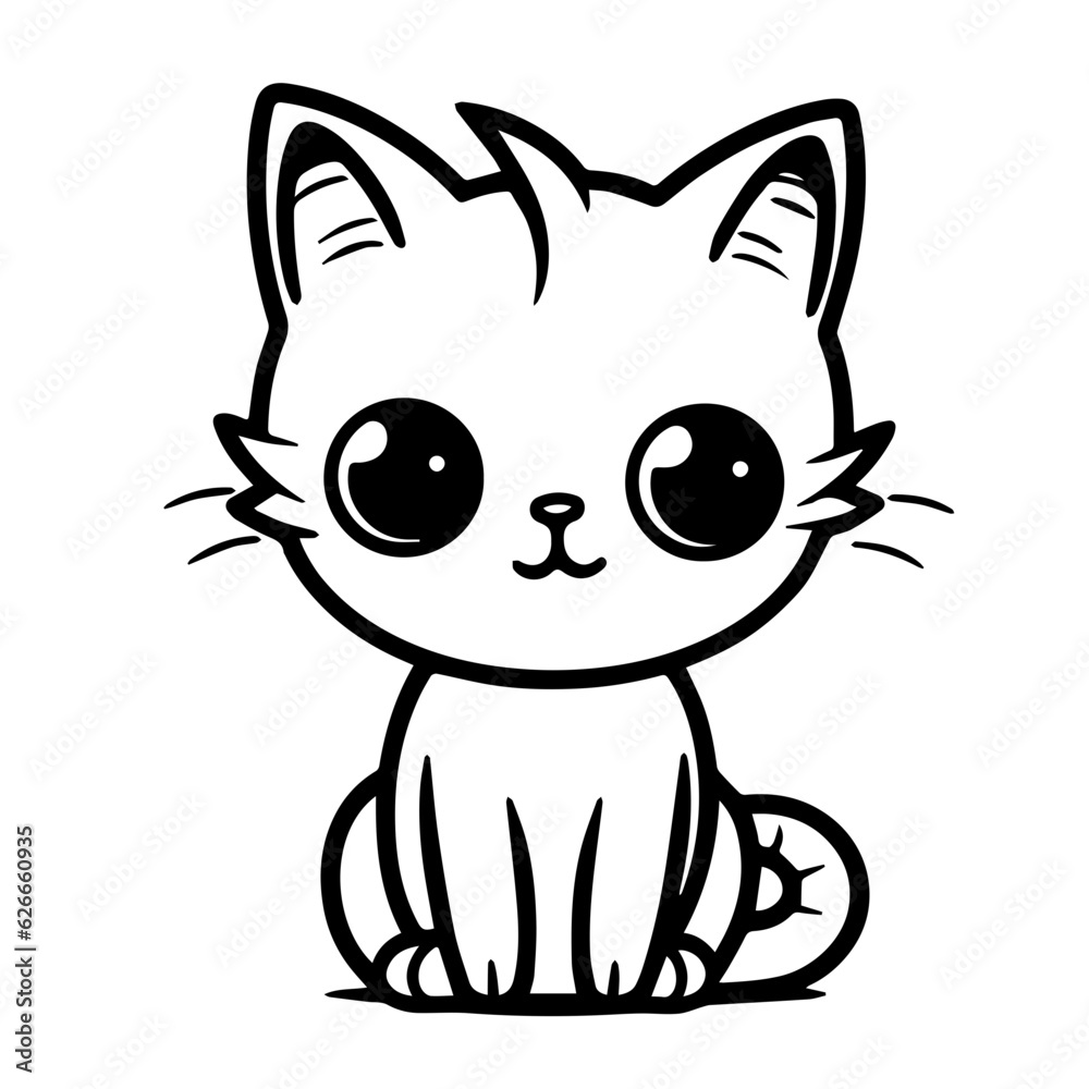 cute doodle cat illustration cute doodle cat illustration