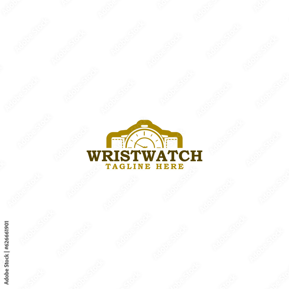 Watches frame logo design template. Watches icon isolated on white background