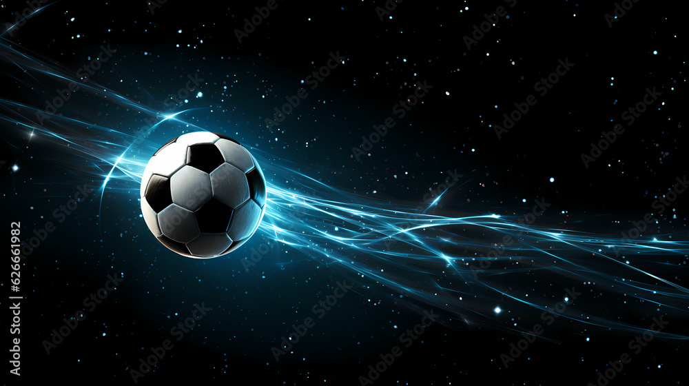 Naklejka premium soccerball / football / soccer game illustrationgenerative ai