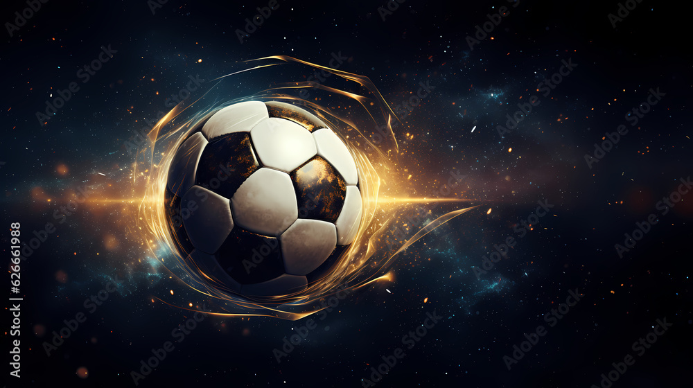 Naklejka premium soccerball / football / soccer game illustrationgenerative ai