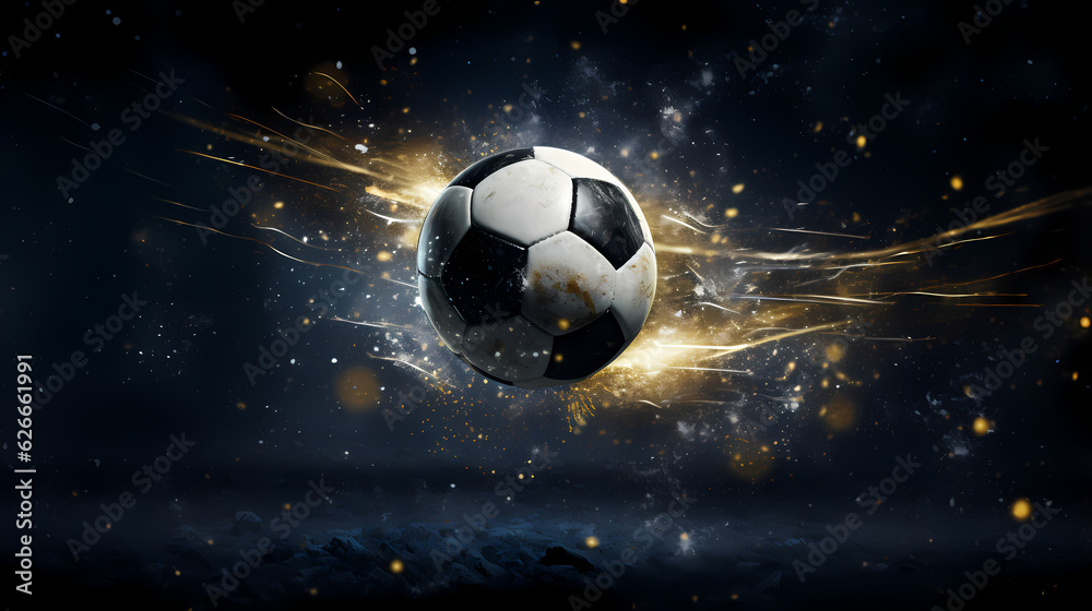 soccerball / football / soccer game illustration

generative ai