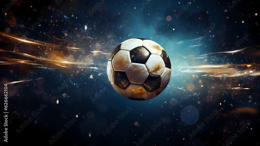 Fototapeta premium soccerball / football / soccer game illustrationgenerative ai