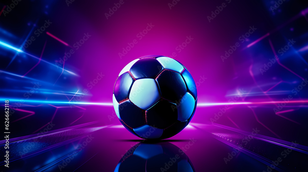 soccerball / football / soccer game illustration. world championship. 

generative ai