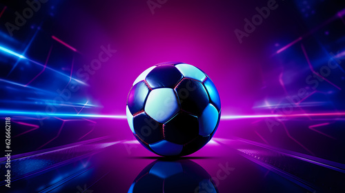 soccerball / football / soccer game illustration. world championship.   generative ai © Nico Vincentini