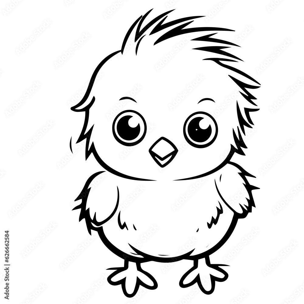 chick doodle illustration chick doodle illustration