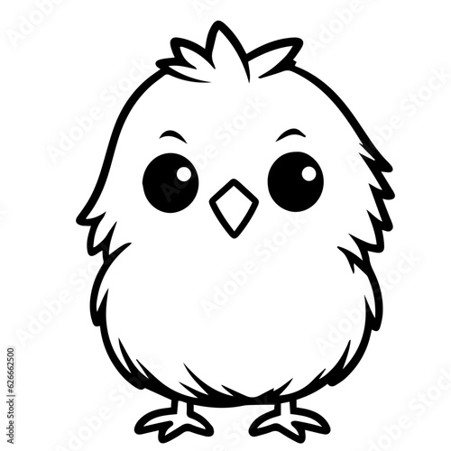 chick doodle illustration