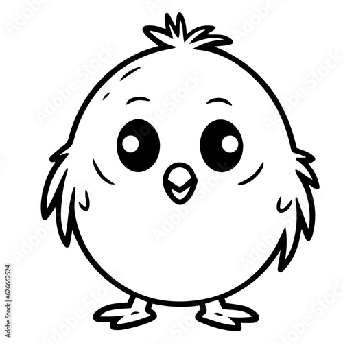 chick doodle illustration