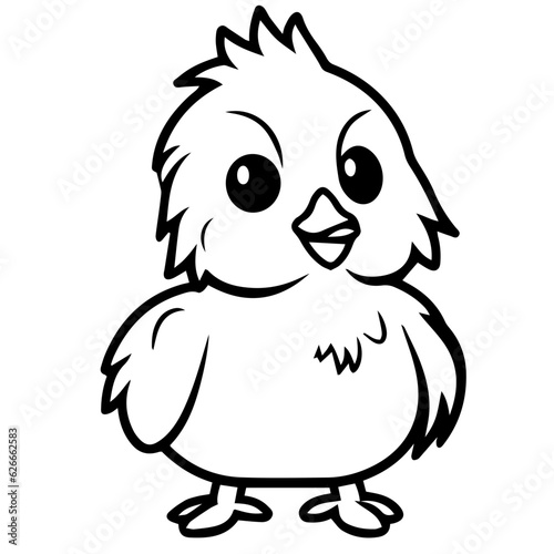 chick doodle illustration