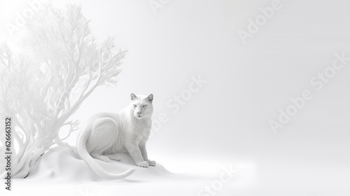 3d background in white colors. series of backgrounds for design. copy space.Generative AI