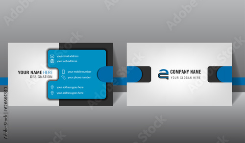 Colorful high quality luxury design Identity card print ready template, Luxury design corporate identity card templet .