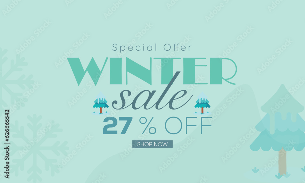 winter sale banner vector, winter sale 27% off, winter 27% off, winter sale banner background winter sale banner vector, winter sale 27% off, winter 27% off, winter sale banner background
