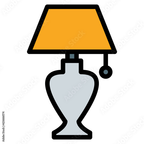 table lamp,A small electric lamp placed on a table or desk for localized lighting.