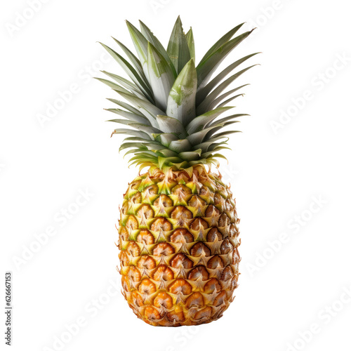 A single pineapple isolated