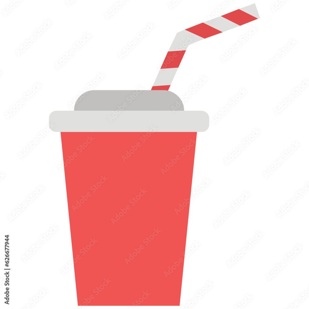 An icon of lemonade designed in flat style An icon of lemonade designed in flat style