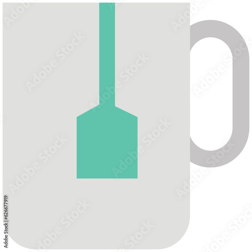 a flat icon of instant tea