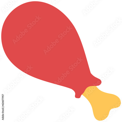 An icon of leg piece flat design 