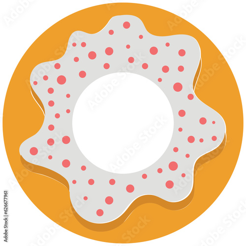 a fried egg flat icon design 