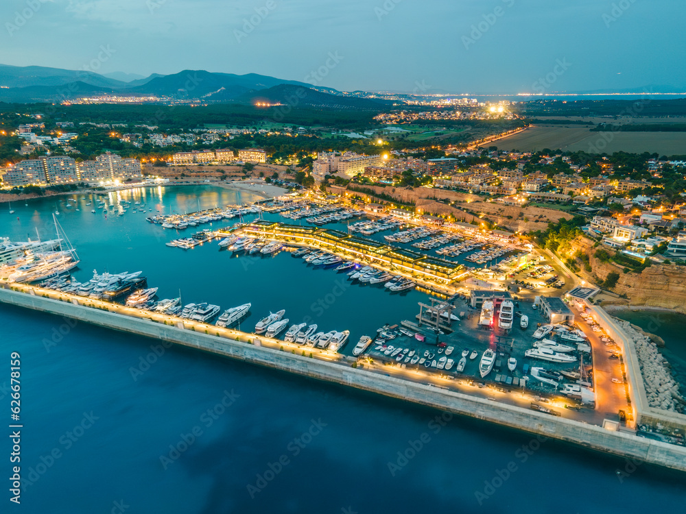 Port Adriano, Mallorca from Drone