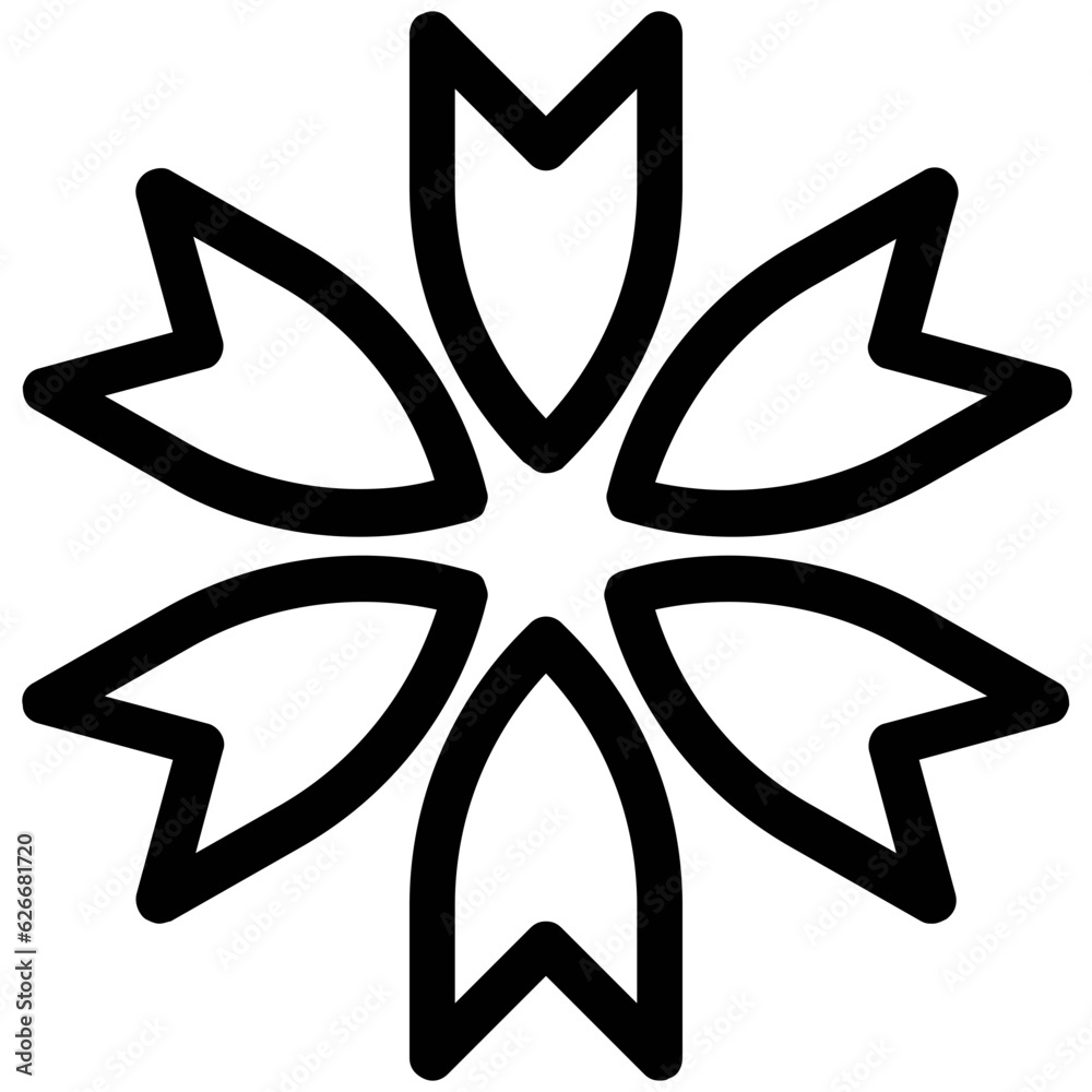 Pack of Flowers Line Icons
