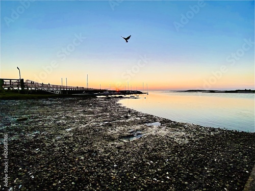 sunset on the beach